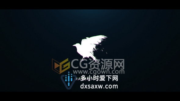 4K分辨率片头抽象失真故障标志LOGO动画制作工程-AE模板下载