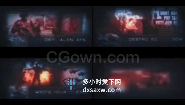 超燃游戏戏剧英雄人物介绍纪录片鼓舞人心体育竞技活动片头-AE模板下载