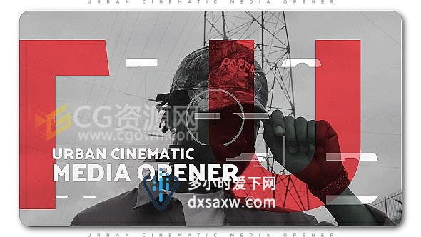 城市街头表演视频剪辑制动感节奏作宣传片头效果-AE模板下载