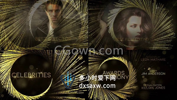 才艺表演颁奖典礼晚会视频包装制作魅力四射粒子动画-AE模板下载
