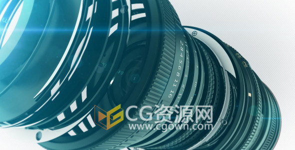 C4D工程AE模板摄像机镜头三维分层动画LOGO片头演绎