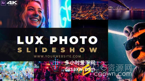 简洁明快动态优雅企业演示夏日旅行滑动切换电子相册-AE模板下载
