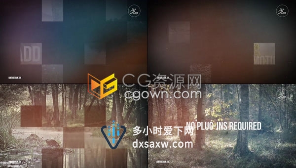 冒险旅行假日主题图文视觉幻灯片展示回忆视频相册-AE模板下载