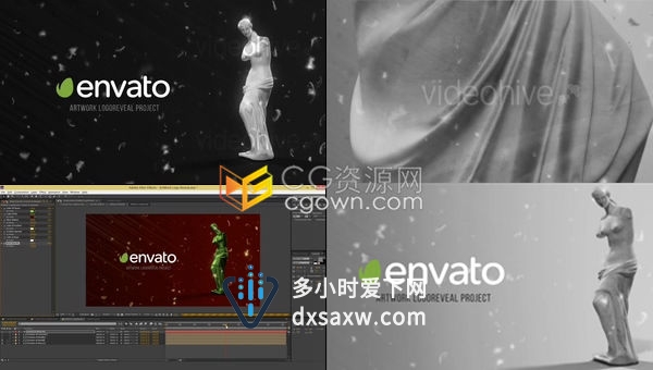 艺术宣传博物馆介绍古典音乐工艺品推广活动片头艺术品标识展示视频-AE模板
