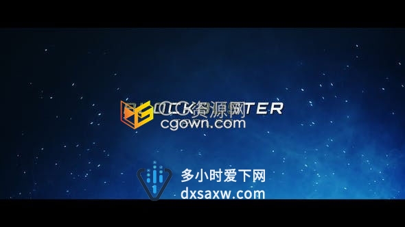 3D动作大片级电影宣传银白粒子上浮演绎大气标题预告片-AE模板下载