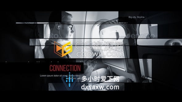现代物流贸易工业运输技术发展城市宣传幻灯片-AE模板下载