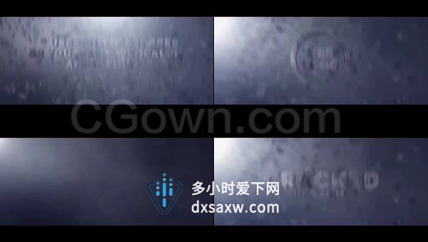 破裂粉碎冲击暗裂纹效果悬念刺激电影预告片标题-AE模板下载