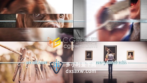 简单照片幻灯片摄影师摄像作品照片展示相册视频动画效果-AE模板下载