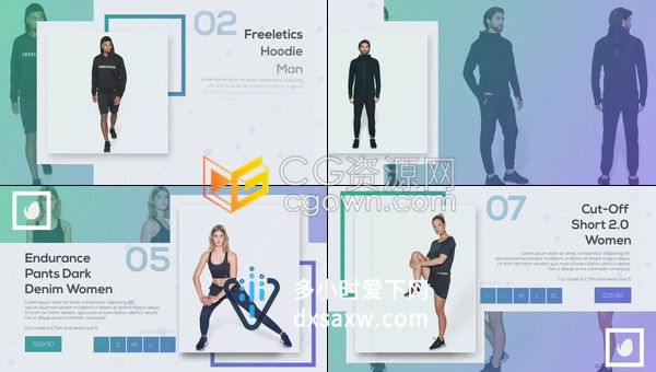 网购视频宣传片网店促销推广商店服饰用品介绍展示广告包装-AE模板