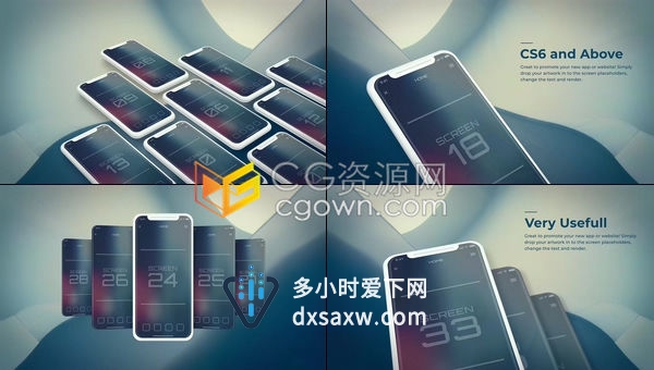 移动应用程序平板电脑手机APP应用界面宣传演示视频包装-AE模板