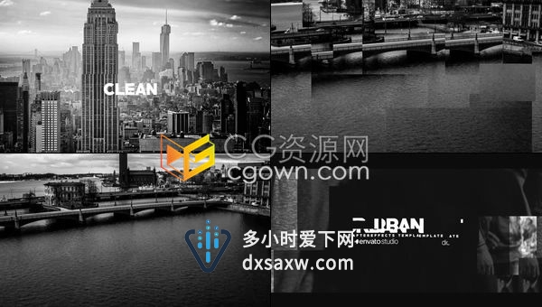 旅游城市介绍现代动感生活宣传标题片头-AE模板下载