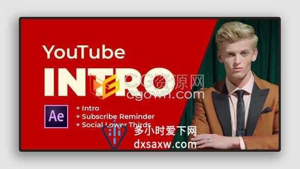 时尚商务企业短视频介绍宣传开场白多彩美容旅行短片-AE模板下载