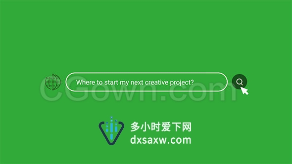 现代简约网络快速搜索标志揭示公司企业动态形象识别LOGO动画-AE模板下载