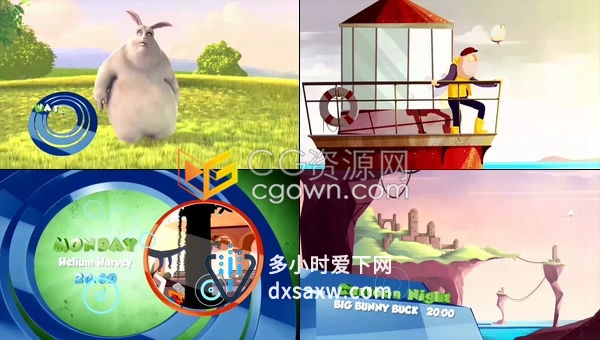 三维卡通元素电视广播少儿频道快乐儿童栏目包装-AE模板下载