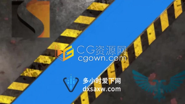 巨大的滑动金属面板碰撞打开展示独特的墙过渡效果-AE模板下载