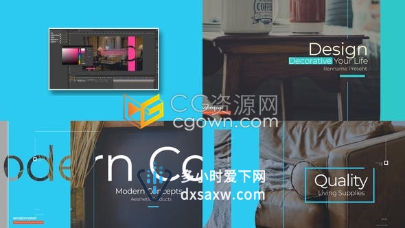 商务中心建筑演示业务时尚商店超市折扣产品在线购物广告视频制作-AE模板下载