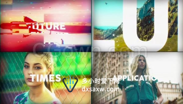 创意动态图文幻灯片旅游促销镜头急转弯切换企业公司促销宣传片-AE模板下载