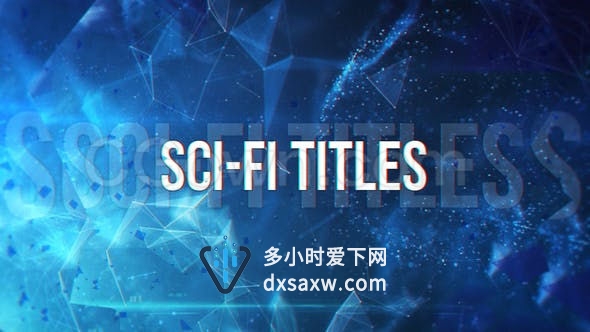 数字科技虚拟网络技术5G信息时代介绍科幻作品标题宣传预告片-AE模板下载