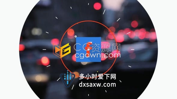 快速现代动态彩色媒体图标形状标志LOGO动画-AE模板下载