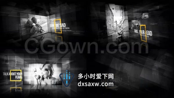 经典影片展示历史纪录片开场冠军杰出人物事件幻灯片-AE模板下载
