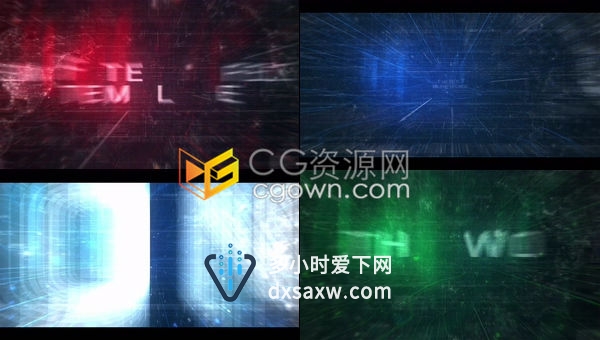 地图HUD网格效果高科技公司互联网络5G时代宣传片头-AE模板下载