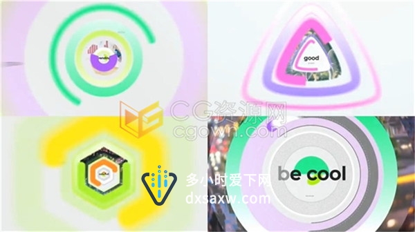 创意MG动画线条图形动画企业LOGO公司简介视频片头效果-AE模板下载