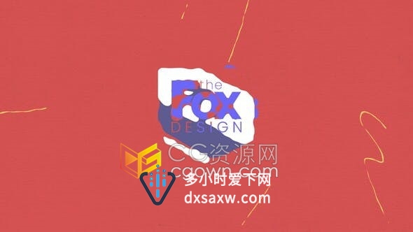 复古长阴影效果液体涂料手绘图形动画过渡LOGO视频片头-AE模板下载