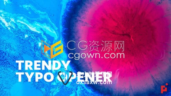 活力动态开幕与时髦的排版字体转换时尚演示快速视频游戏开场白-AE模板