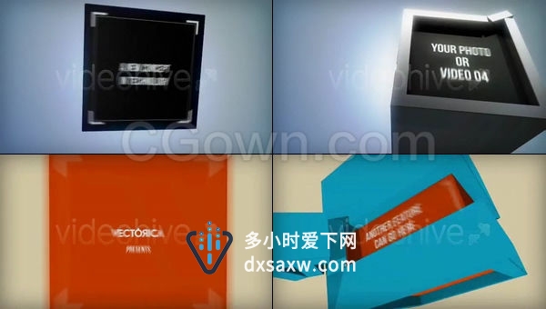 AE模板-独特复杂3D风格应用程序服务产品宣传广告视频幻灯片