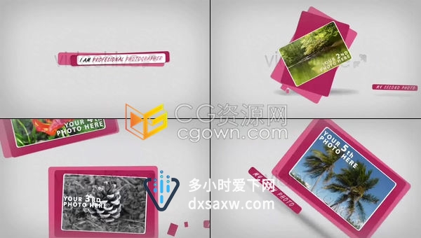 企业公司宣传片业务介绍文字标题框演变视频动画-AE模板下载