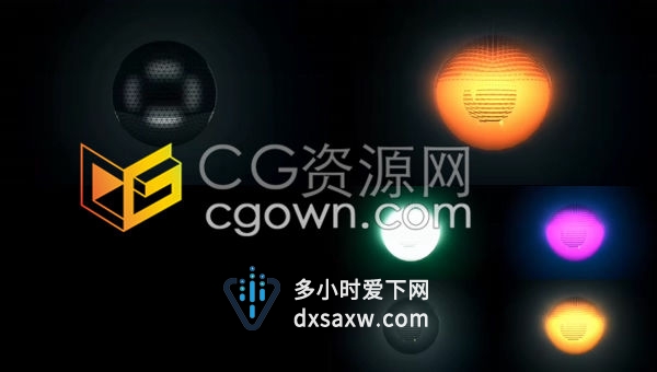三维未来科技感球体标志展示LOGO片头动画-AE模板免费下载