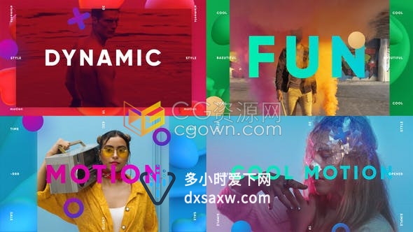时髦设计宣传片头舞蹈活动介绍时尚品牌公司推广开场视频动画-AE模板下载