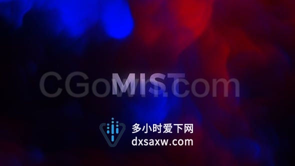 彩色云雾缭绕标志揭示标题介绍烟雾特效片头-AE模板下载