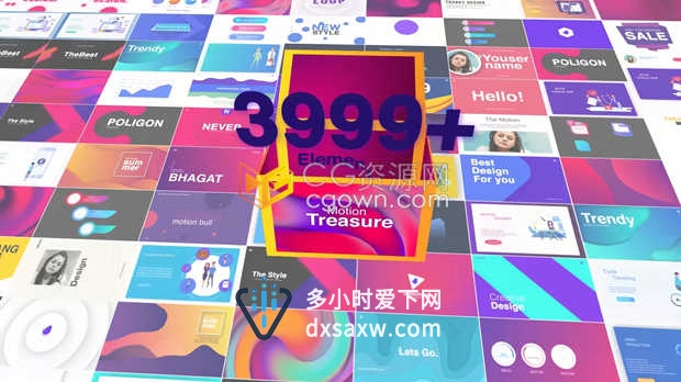 Motion Bull扩展AE脚本3999+种资源包MG图形字幕动画广告视频背景AE模板