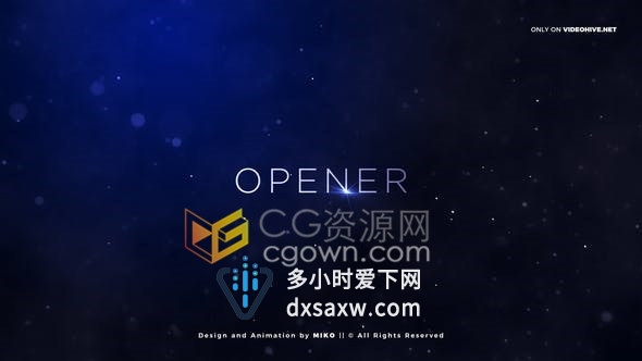 实用动作电影游戏粒子标题预告片-AE模板