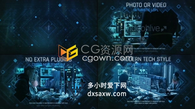 高级科幻宣传片未来数字信息高科技幻灯片智能网络技术介绍视频-AE模板下载