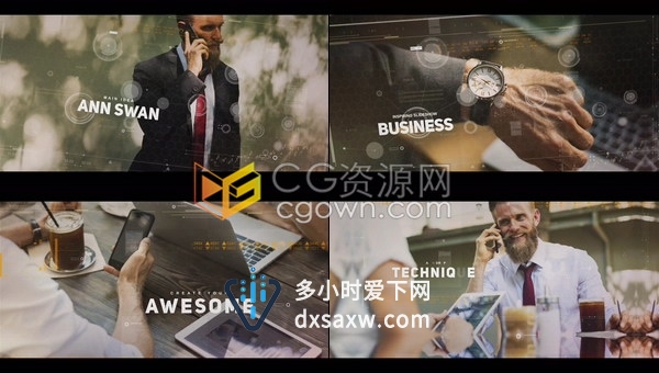 公司商业幻灯片企业介绍电影预告片宣传视频效果制作工程-AE模板下载