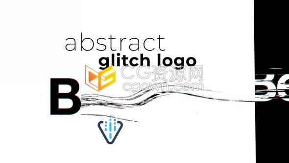 RGB分割数字失真故障特效动画制作LOGO片头视频效果4K分辨率-AE模板下载