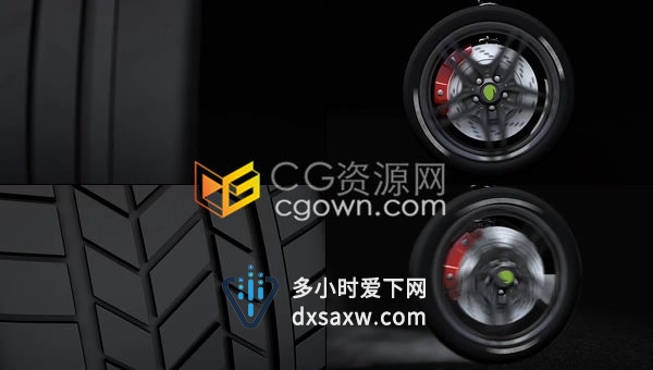 汽车品牌标志介绍汽车商店轮胎品牌宣传片头-AE模板下载