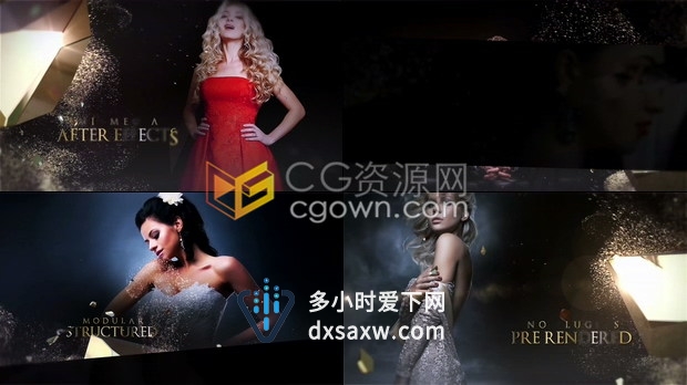 适合豪华设计公司晚会婚礼魅力时尚视频制作工程文件-AE模板下载