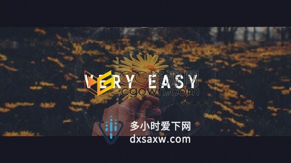 不规则几何图形背景图文切割快闪活力开场片头介绍-AE模板下载