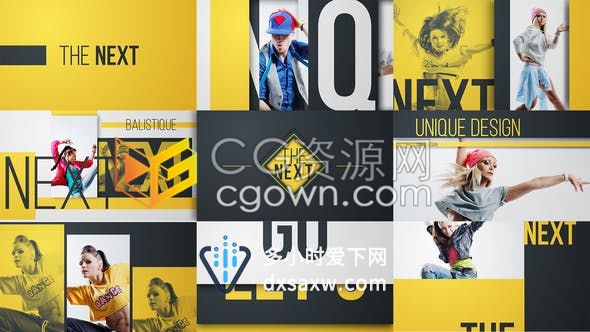 动感文字动画演示时装服饰运动周边产品促销广告时尚介绍开场白-AE模板