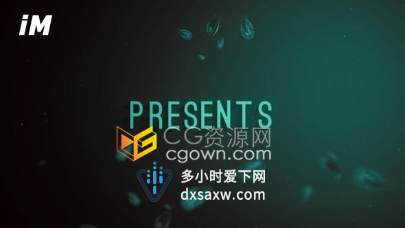 预告片制作AE模板下载情感电影悲伤沉默天空叶子文字标题动画
