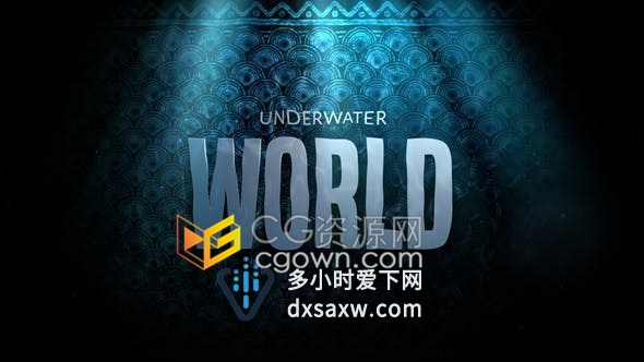 电影戏剧海底世界剧情片标题预告片-AE模板下载