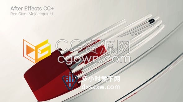 三维简洁明亮企业LOGO标志片头动画-AE模板下载