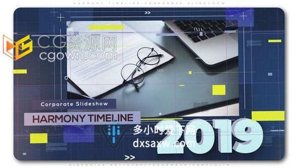 制作原始三维企业时间轴幻灯片网络研讨会医疗介绍银行贸易商业演示-AE模板