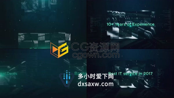 互联网高科技企业数字公司Plexus界面商务演示标题介绍开场白-AE模板