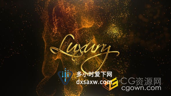 明亮粒子流动画水母状演绎流体标志品牌LOGO标题片头-AE模板下载