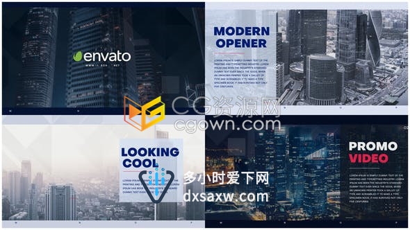 服务行业公司介绍企业产品业务演示动画酒店旅游在线推广视频效果-AE模板下载
