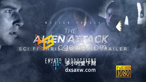 AE模板-科幻冒险惊悚悬疑电影预告片毛骨悚然故事片介绍